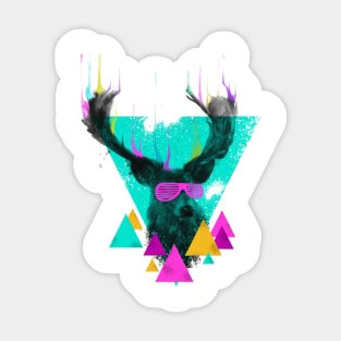 Retro Deer Sticker